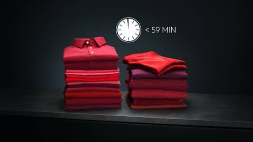 Red shirts and a clock